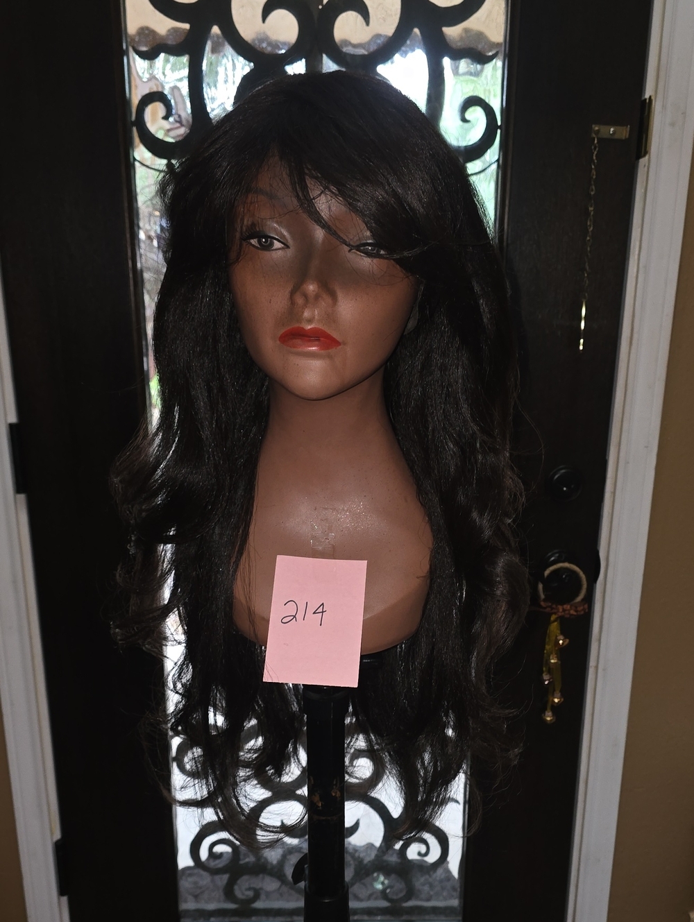 "Classy Date Night" Long Wavy Synthetic Full Cap Wig With Bangs